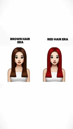 brown x red hair era