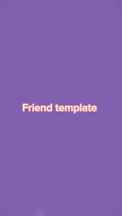 Friend’s template 