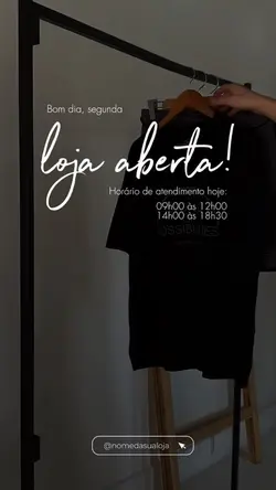 Horário - loja