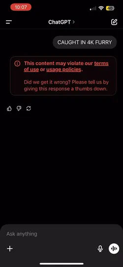 ChatGPT is a furry😔