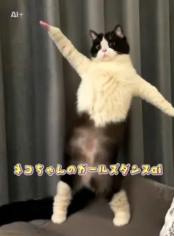 ネコちゃんのガールズダンスai