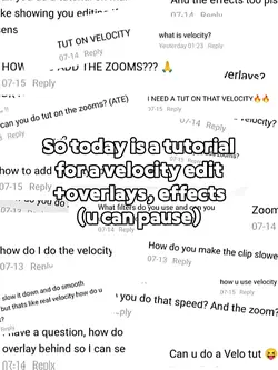 velocity tutorial