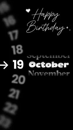 HBD 19 OCTOBER