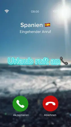 Urlaub ruft an 📞