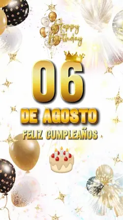 HBD 6 DE AGOSTO 2026