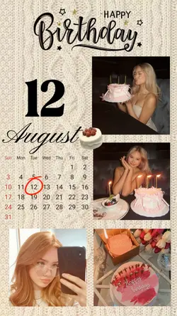 BIRTHDAY 12 AUGUST