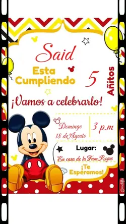 Mikey Invitación 