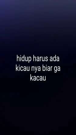 HARUS ADA KICAU