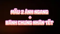 Mẫu 2 ảnh ngang