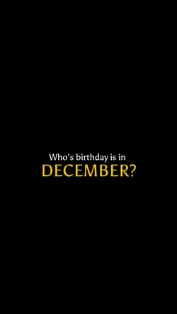 december birthday 