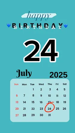 birthday 24 July