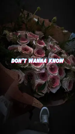 DON'T WANNA KNOW