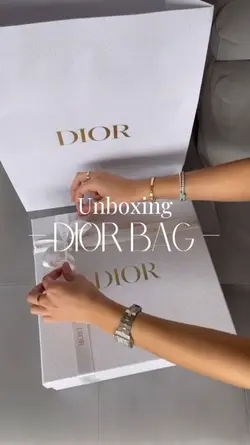 unboxing dior bag