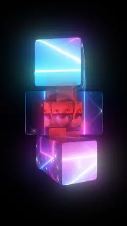 Cross frame "neon"