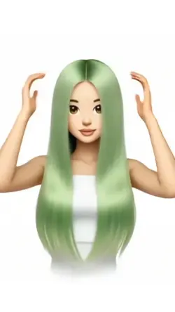 green hair