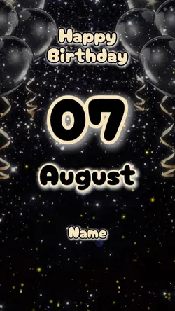 HBD 7 AGUST 3 FOTO