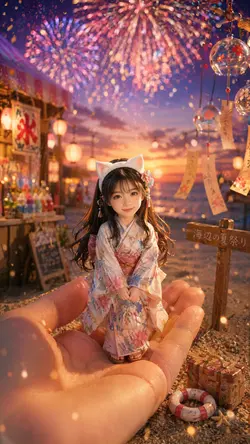 夏祭りミニチュアドール化