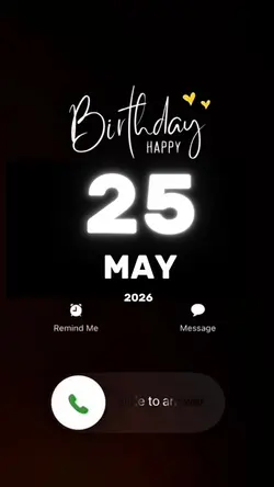 birthday 25 may 2026