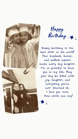 BIRTHDAY SISTER 