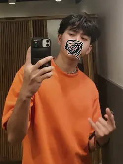 sticker on face