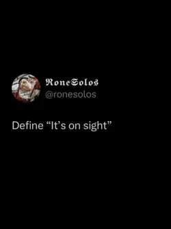 Define It’s on sight
