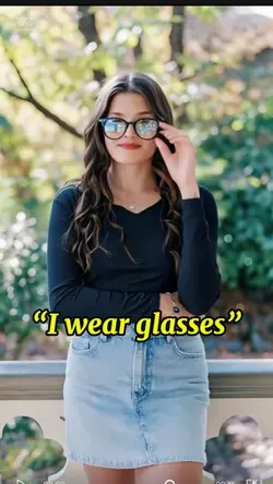 I wear glasses ai