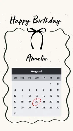 Birthday August 20