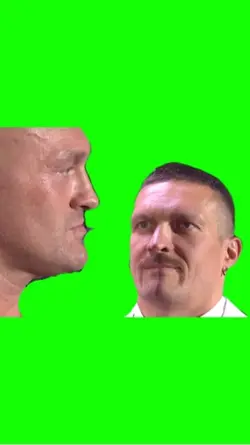 USYK STAREDOWN MEME 