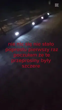 szczere przeprosiny