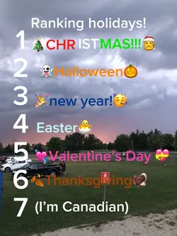 Ranking holidays