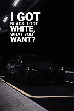 black and white