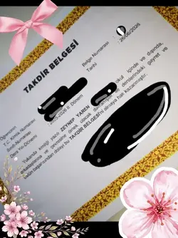 Taktir Belgesi