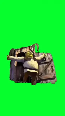 shrek out the toilet