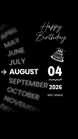 Birthday 4 August 