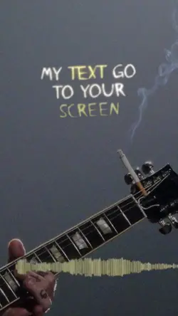 My text go u screen