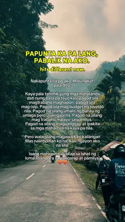 Malungkot pala dito