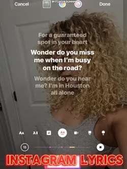 INSTAGRAM LYRICS 