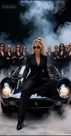 Mafia style woman 