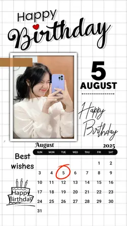 5 AUGUST HBD 2025