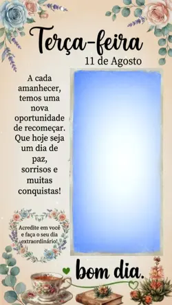Terça 11 de Agosto