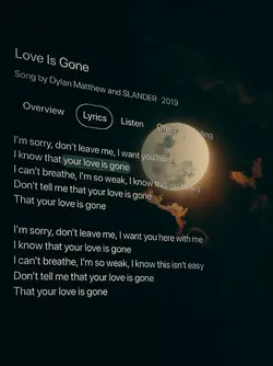 love is gone