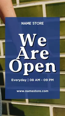 WE ARE OPEN