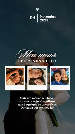 Feliz nosso dia amor