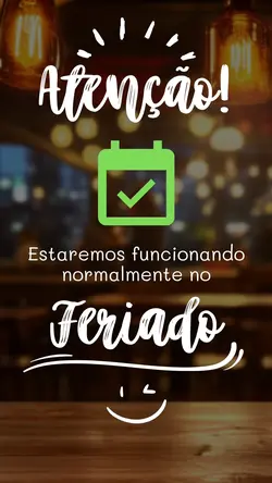 Loja aberta Feriado