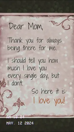 Thx Mom, mothers day