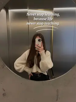 Never stop learning