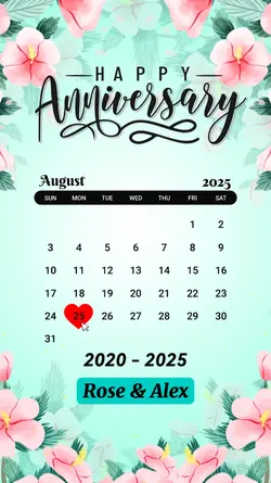 25 August Anniversar