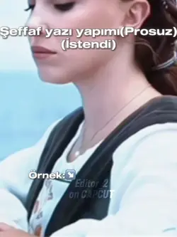 Şeffaf yazı tuto
