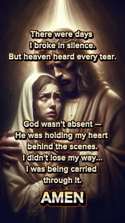 God held me