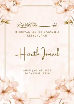 MAJLIS AQIQAH